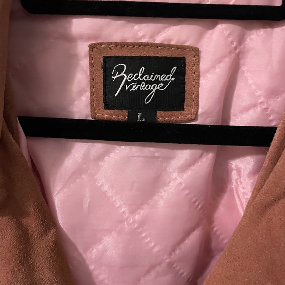 Pink Suede Moto Jacket - Picture 2 of 5